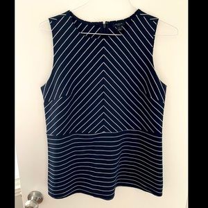 Ann Taylor Striped Dress Tank Top